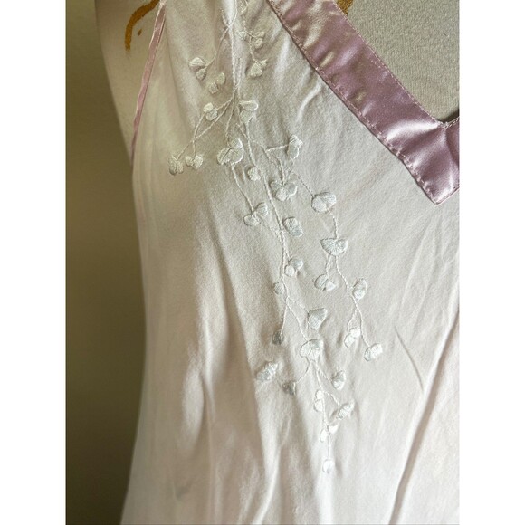Secret Treasures Nightgown Size L Vintage 90's Pink  Cottagecore Sleepwear - Picture 5 of 6